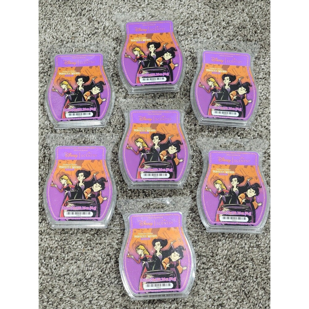 Lot of 7 Scentsy Hocus Pocus Perfectly Wicked wax bars - Halloween - Spooky New!